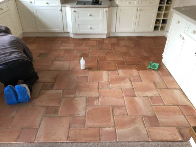 Terracotta Floor Cleaning